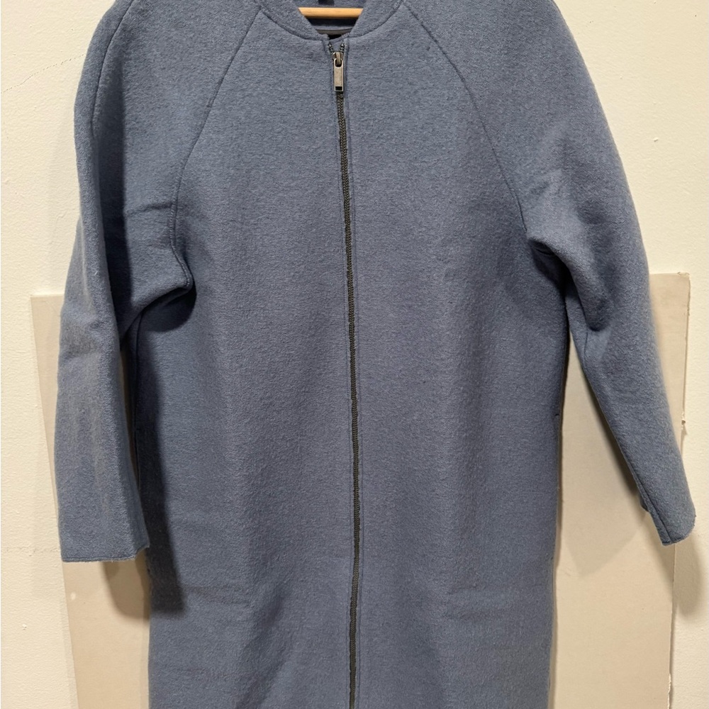 COS Slate Blue Cape Jacket